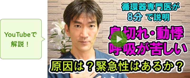 息切れ・動悸の原因と緊急性